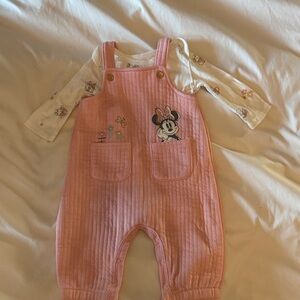 Disney Pink Minnie Mouse Overalls for Kids